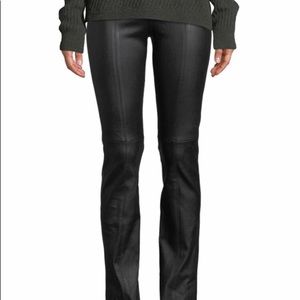 VINCE Black leather pants/ leggings